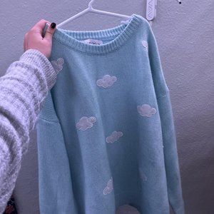 Sky/Cloud Sweater Light Blue